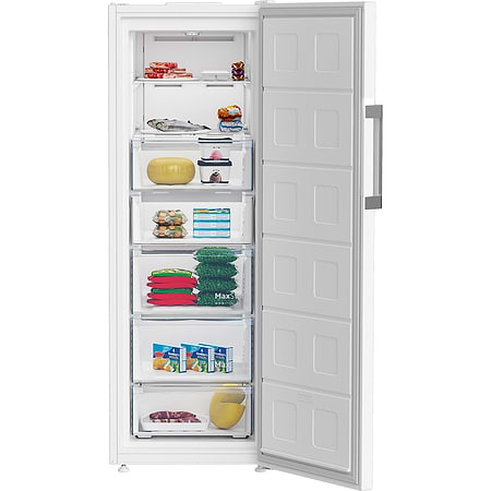 מקפיאים - מקפיא 7 מגירות 260 ליטר בקו Beko RFNE298L31WN גימור לבן