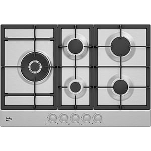 כיריים גז 5 להבות 75 ס”מ בקו Beko HIAL752205SX גימור נירוסטה