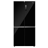 מקרר 4 דלתות מקפיא תחתון האייר Haier HRF-5800FB גימור זכוכית שחורה