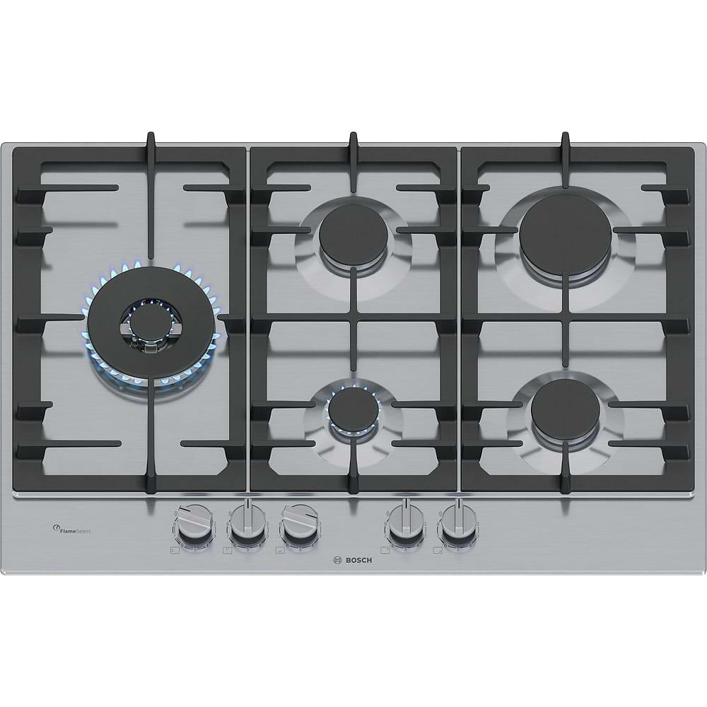 כיריים גז 5 להבות 75 ס”מ בוש Bosch PCS7A5I90Y גימור נירוסטה
