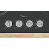 כיריים גז בוש 4 להבות Bosch PPH6A6I10Y גימור זכוכית שחורה