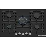 כיריים גז בוש 5 להבות 75 ס”מ Bosch PPQ7A6I40Y גימור זכוכית שחורה