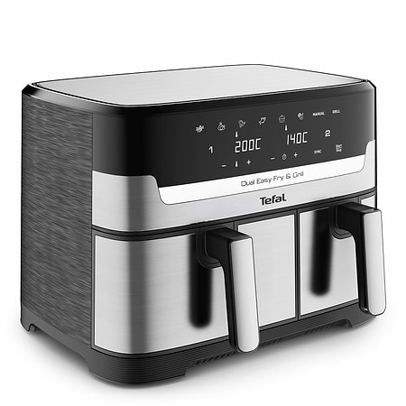 סיר בישול וטיגון בריא דו תאי טפאל Tefal EY905D40 גימור שחור