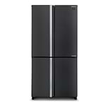 מקרר שארפ ‏611 ‏ליטר Sharp SJ9270SL מקפיא תחתון 4 דלתות נירוסטה מושחרת