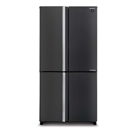 מקרר שארפ ‏611 ‏ליטר Sharp SJ9270SL מקפיא תחתון 4 דלתות נירוסטה מושחרת