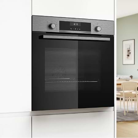 מבצעים - תנור בנוי בילד אין בוש Bosch HBG537ES3Y תוצרת גרמניה גימור נירוסטה