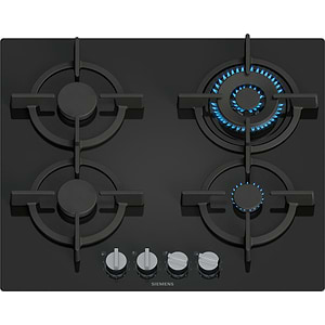 כיריים גז 4 להבות סימנס SIEMENS EP6A6HI10Y גימור זכוכית שחורה