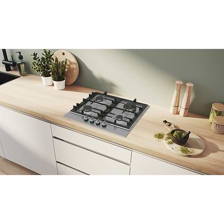 כיריים - כיריים גז 4 להבות בוש Bosch PCH6A5I90Y גימור נירוסטה
