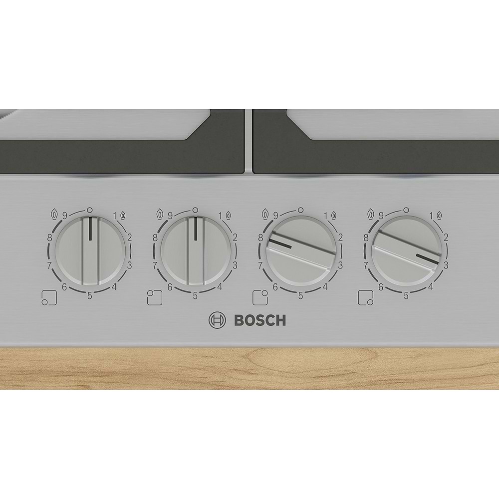 כיריים גז 4 להבות בוש Bosch PCH6A5I90Y גימור נירוסטה