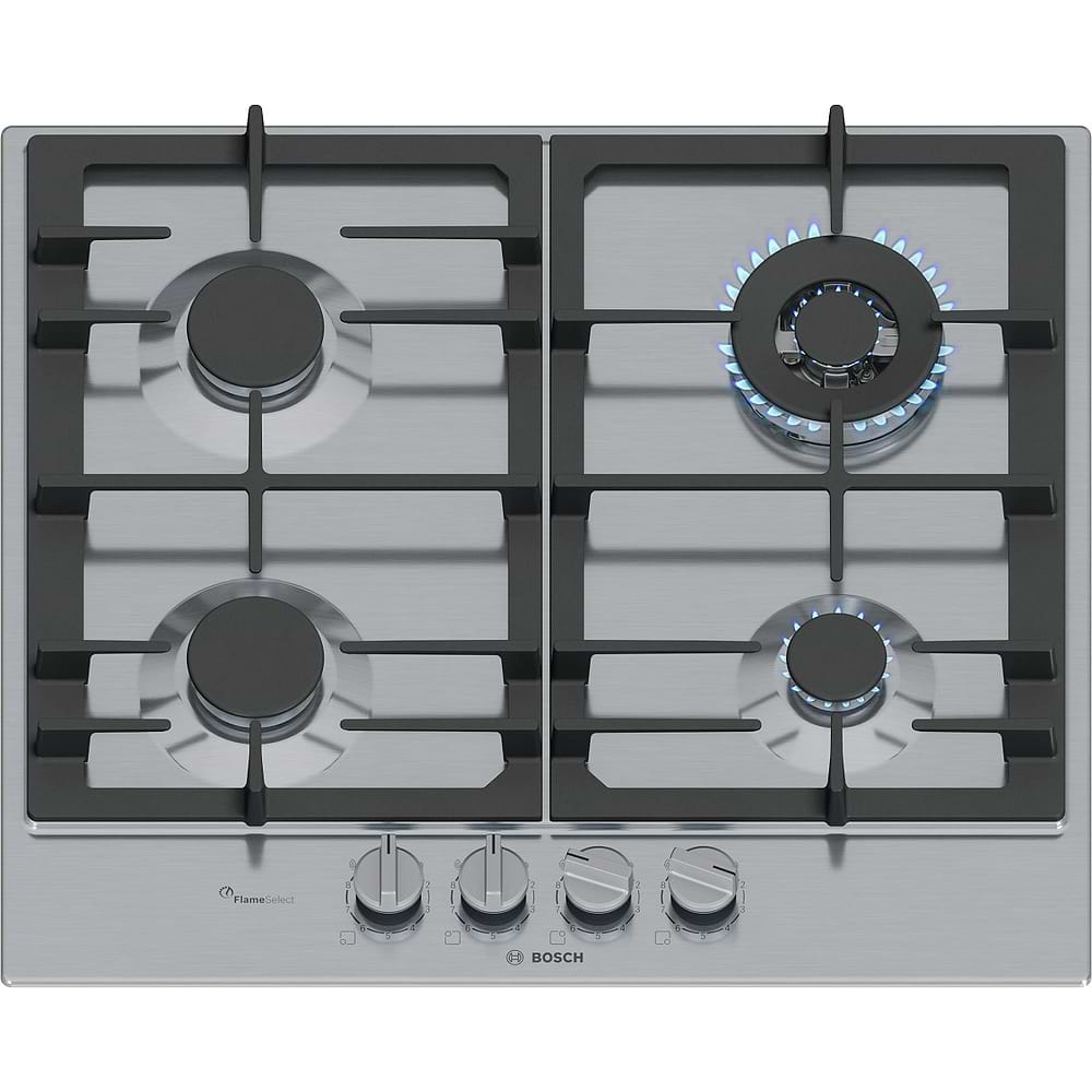 כיריים גז 4 להבות בוש Bosch PCH6A5I90Y גימור נירוסטה