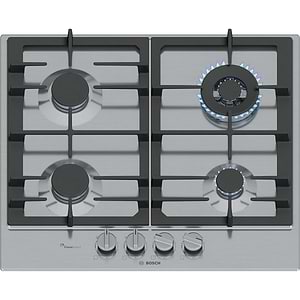 כיריים גז 4 להבות בוש Bosch PCH6A5I90Y גימור נירוסטה