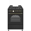 תנור משולב כיריים פוג’יקום Fujicom FJ-FSRT66MB גימור שחור מט