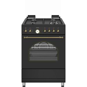 תנור משולב כיריים פוג’יקום Fujicom FJ-FSRT66MB גימור שחור מט