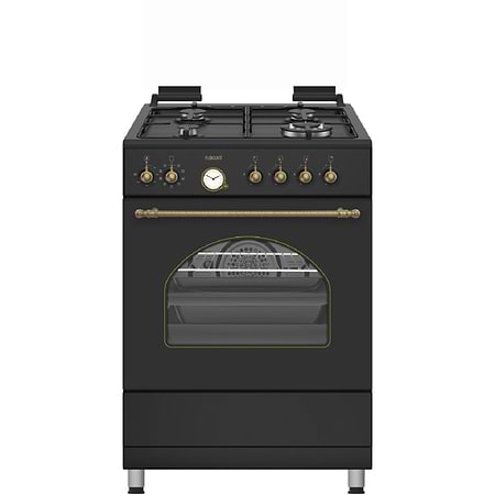 תנור משולב כיריים פוג’יקום Fujicom FJ-FSRT66MB גימור שחור מט