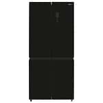 מקרר 4 דלתות מקפיא תחתון פוג’יקום Fujicom FJ-NF500BK גימור זכוכית שחורה