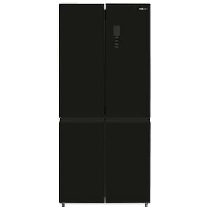 מקרר 4 דלתות מקפיא תחתון פוג’יקום Fujicom FJ-NF500BK גימור זכוכית שחורה