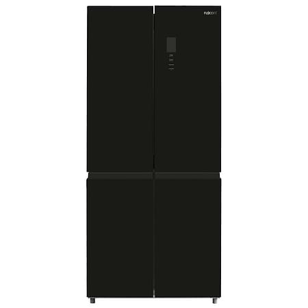 מקרר 4 דלתות מקפיא תחתון פוג’יקום Fujicom FJ-NF500BK גימור זכוכית שחורה