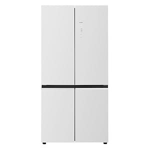 מקרר 4 דלתות מקפיא תחתון פוג’יקום Fujicom FJ-NF815W גימור זכוכית לבנה