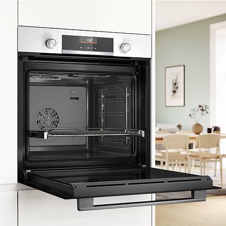 תנור בנוי בילד אין בוש Bosch HBG536EW3 גימור לבן