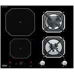 כיריים גז משולבות אינדוקציה לופרה Lofra HGN622I גימור זכוכית שחורה