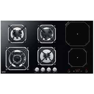 כיריים גז משולבות אינדוקציה 90 ס”מ לופרה Lofra HGN9G2I גימור זכוכית שחורה