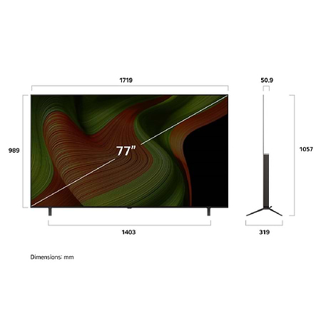 טלוויזיות 77 אינץ LG OLED - טלוויזיה חכמה 77 אינץ LG 4K OLED OLED77B56LA