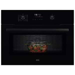 מיקרוגל בנוי משולב גריל 46 ליטר AEG ACM51401B גימור זכוכית שחורה