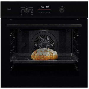 תנור בילד אין פירוליטי 71 ליטר AEG ABA55411B גימור זכוכית שחורה