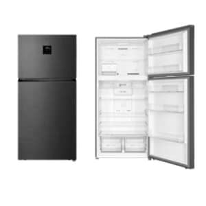 מקרר 2 דלתות מקפיא עליון 606 ליטר TCL P787TMBN גימור נירוסטה מושחרת