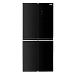 מקרר 4 דלתות מקפיא תחתון 466 ליטר Sauter SVR505BG גימור זכוכית שחורה