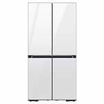Samsung BESPOKE RM70F63REW מקרר סמסונג 4 דלתות 648 ליטר זכוכית בגימור לבן פנינה