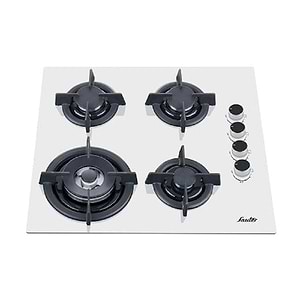 כיריים גז 4 להבות סאוטר Sauter SHG323W גימור זכוכית לבנה