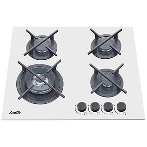 כיריים גז 4 להבות סאוטר Sauter SHG359W גימור זכוכית לבנה