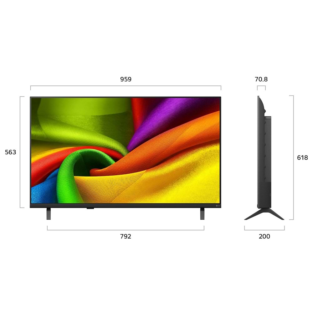טלוויזיות - טלוויזיה חכמה 43 אינץ LG 4K NANO UHD AI דגם 43NU840B6LA
