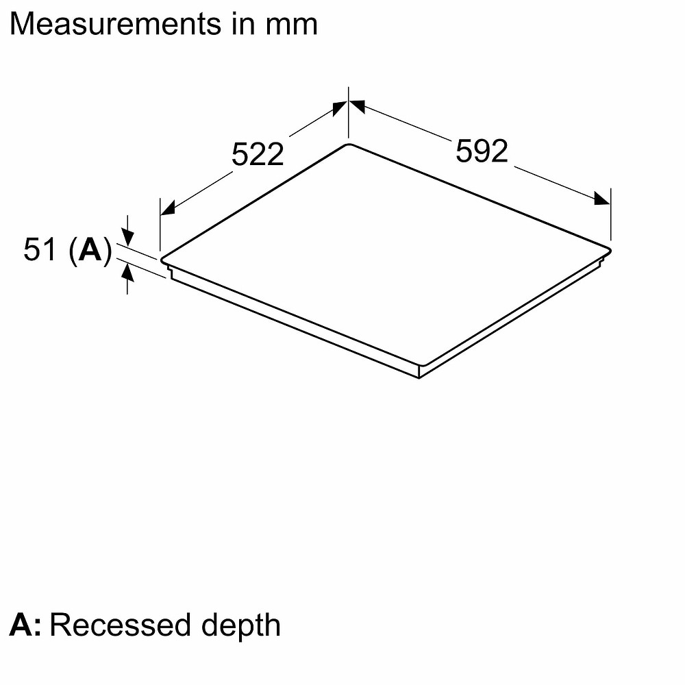 כיריים אינדוקציה 4 להבות סימנס SIEMENS ED61AHSC1E
