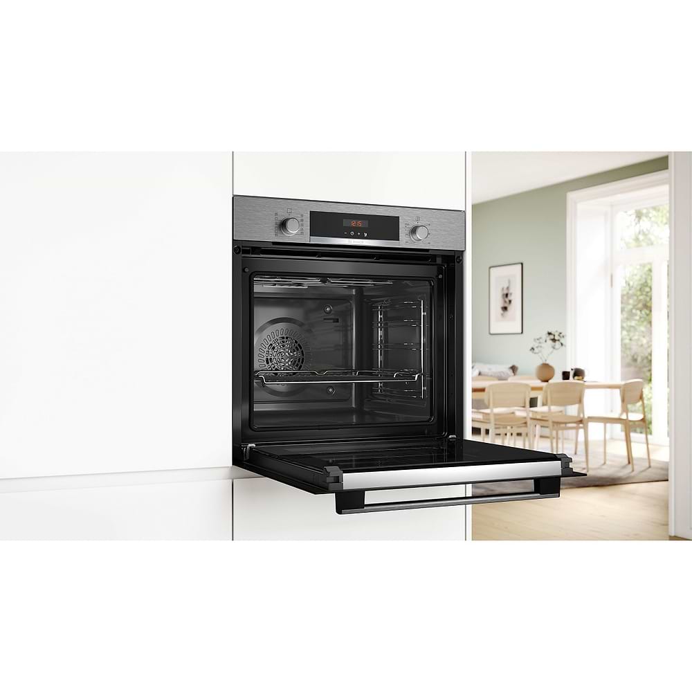 תנור בנוי פירוליטי 71 ליטר בוש Bosch HBA574BS3 גימור נירוסטה