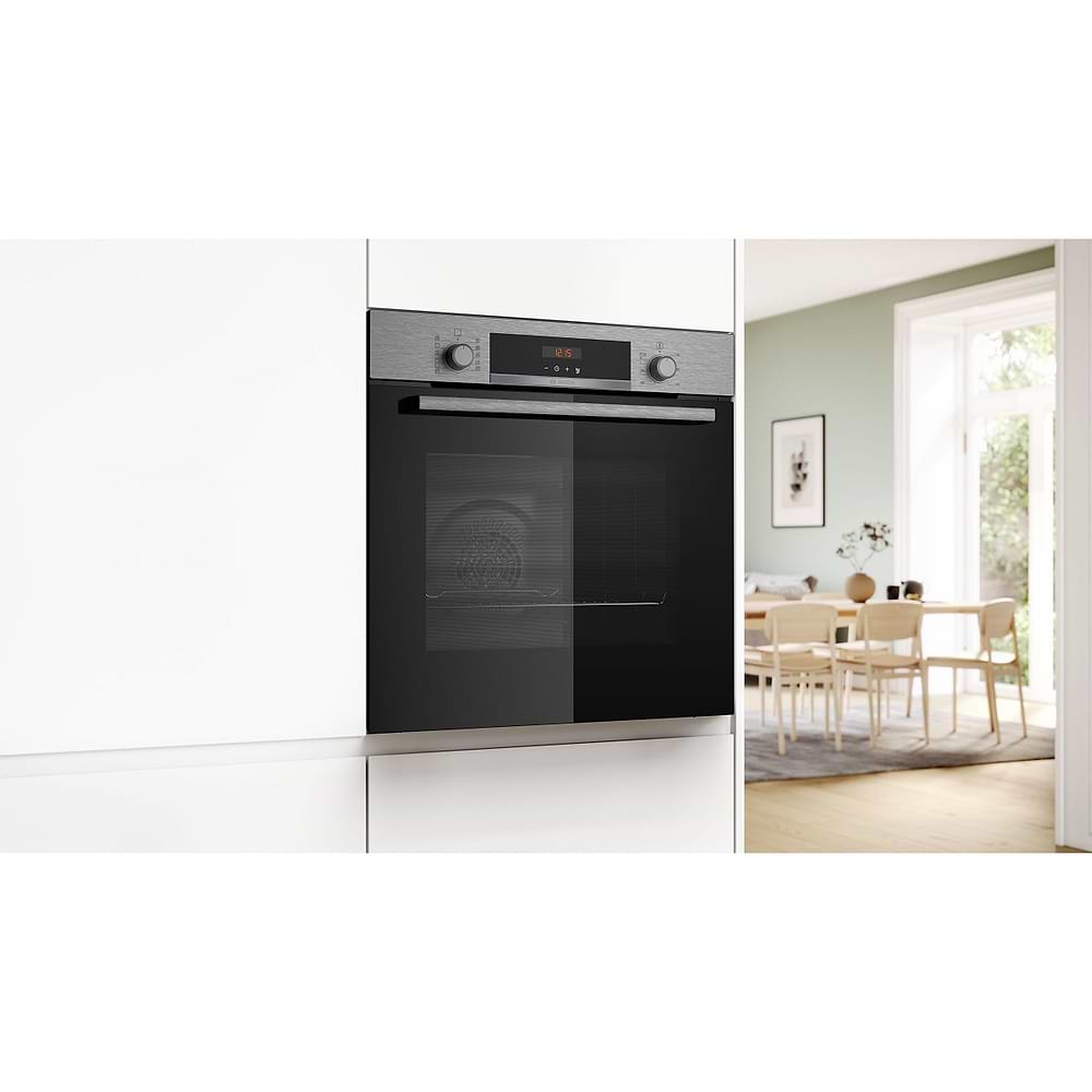 תנור בנוי פירוליטי 71 ליטר בוש Bosch HBA574BS3 גימור נירוסטה