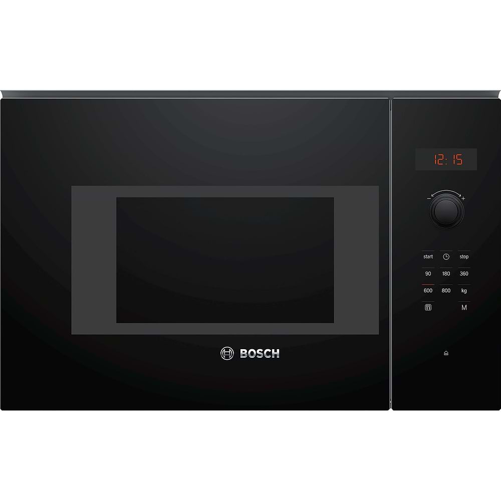 מיקרוגל בנוי 20 ליטר בוש Bosch BFL523MB1F גימור שחור