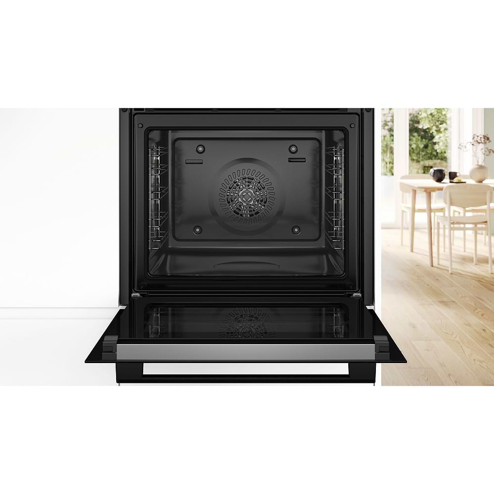 תנור בנוי פירוליטי 71 ליטר בוש Bosch HBA574BB3 גימור שחור