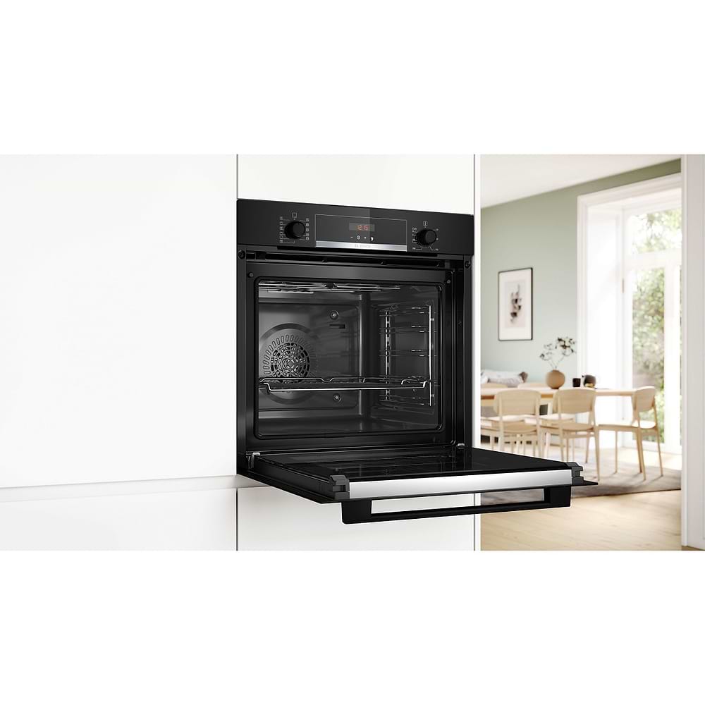תנור בנוי פירוליטי 71 ליטר בוש Bosch HBA574BB3 גימור שחור
