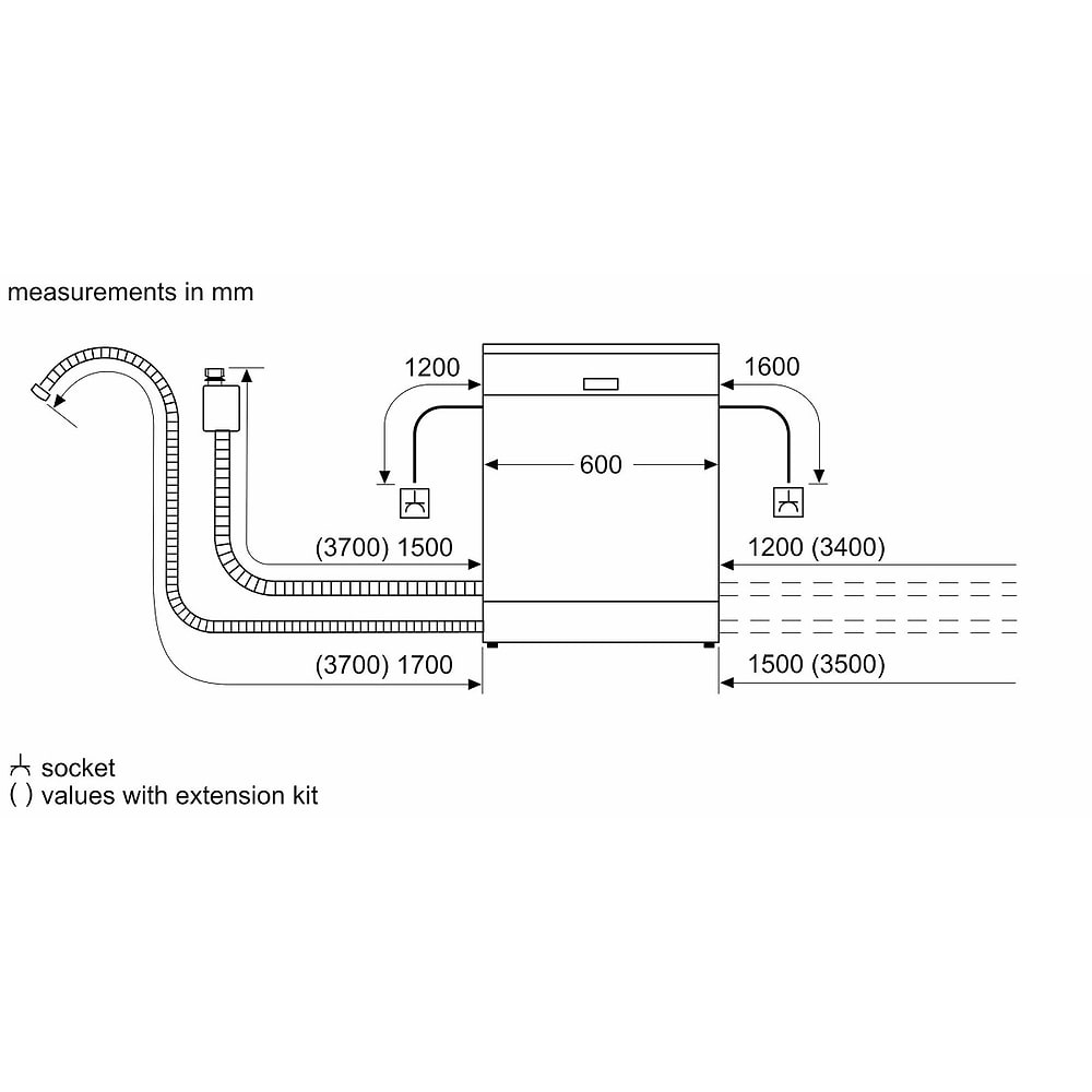 מדיח כלים אינטגרלי מלא בוש Bosch SMV4ECX30E תוצרת גרמניה - 4149₪