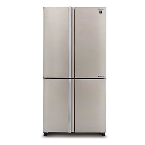 מקרר 4 דלתות מקפיא תחתון 608 ליטר שארפ Sharp SJ9260BS גימור נירוסטה