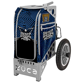 USDGC 25th Anniversary Zuca Disc Golf Cart. Front view.