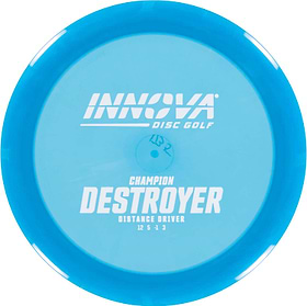 Innova Champion Destroyer - Overstable Distance Driver. Blue color.