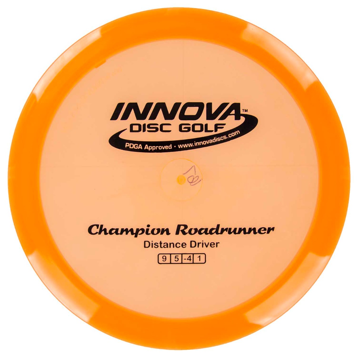 Innova Champion Roadrunner - Understable Distance Driver. Orange color.