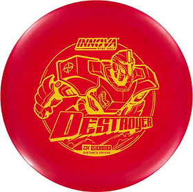 Innova DX Destroyer - Overstable Distance Driver. Red color.