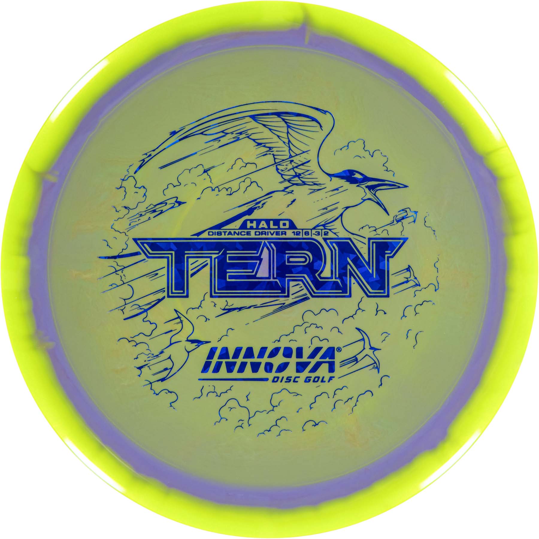 Innova Halo Star Tern - Distance Driver. Purple / lime color.