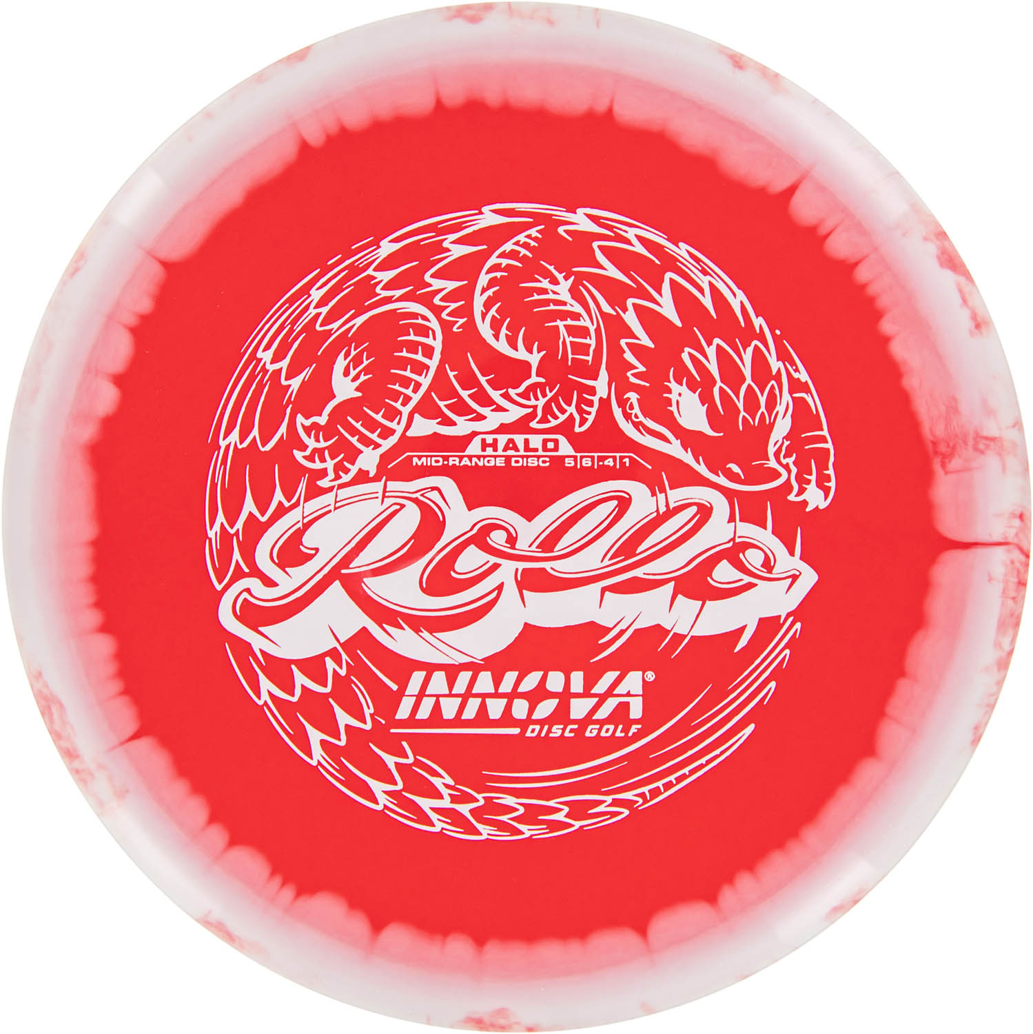 Innova Halo Star Rollo - Mid Range Roller Disc. White / red colors.