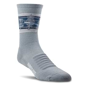 Innova Farm To Feet Trail Crew Socks: Monument color.
