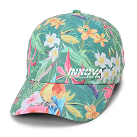 Innova Imperial Performance Hat - Hawaiian. Rain forest pattern.